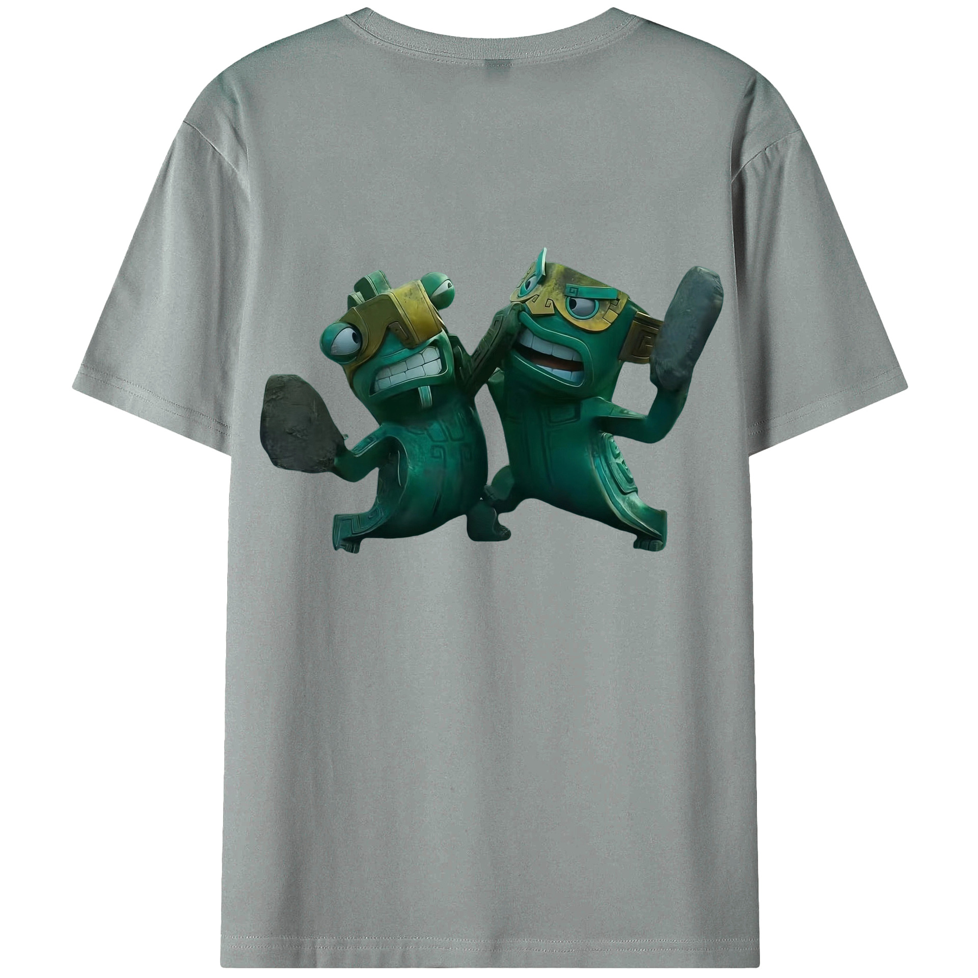 （画像用） Ne Zha 2 ナタ 魔童の大暴れ 綿100％ メンズ半袖Tシャツ（バックプリント） 通気性
